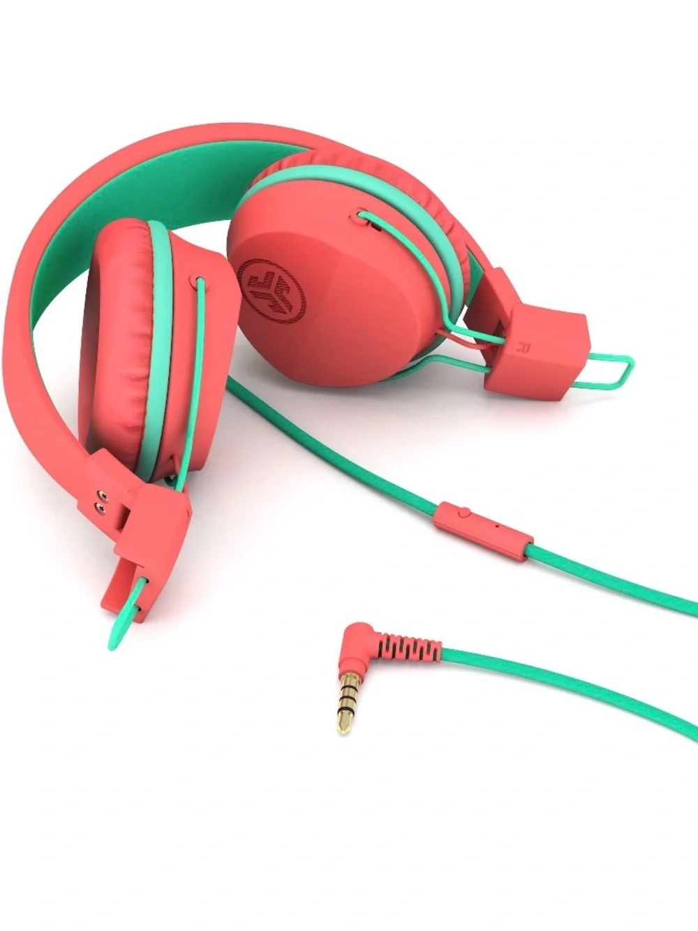 NIB . . .  JLab Kid’s Wired On-Ear Headphones  |  Peach